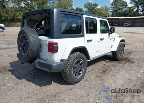 2021 Jeep Wrangler Unlimited 80Th Anniversary 4X4 из США, поврежденный, VIN 1C4HJXDG0MW745706